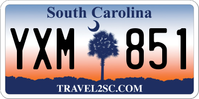 SC license plate YXM851