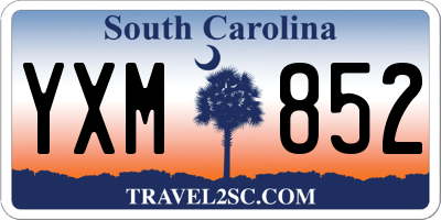 SC license plate YXM852