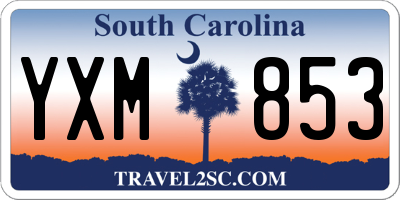 SC license plate YXM853