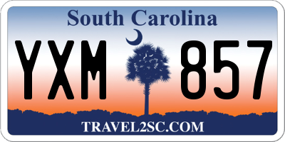 SC license plate YXM857
