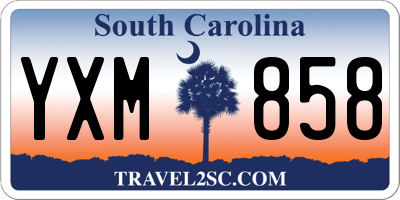 SC license plate YXM858