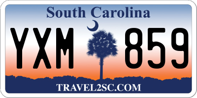 SC license plate YXM859