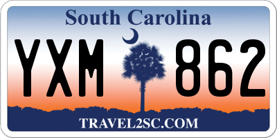 SC license plate YXM862