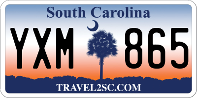 SC license plate YXM865