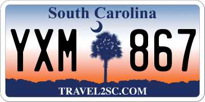 SC license plate YXM867