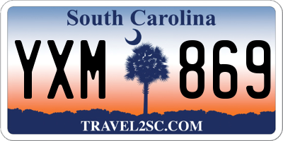 SC license plate YXM869