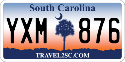 SC license plate YXM876