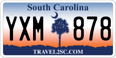 SC license plate YXM878