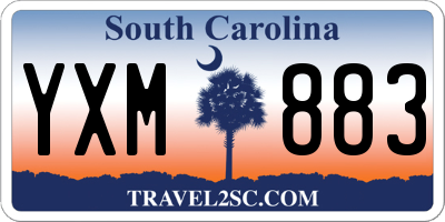SC license plate YXM883
