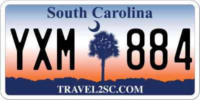 SC license plate YXM884