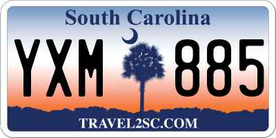 SC license plate YXM885