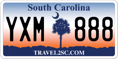 SC license plate YXM888