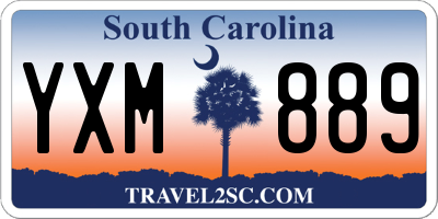 SC license plate YXM889