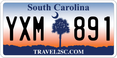 SC license plate YXM891