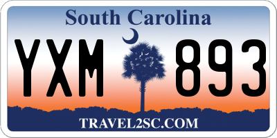 SC license plate YXM893