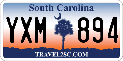 SC license plate YXM894