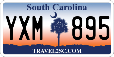 SC license plate YXM895