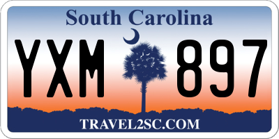 SC license plate YXM897