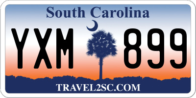SC license plate YXM899