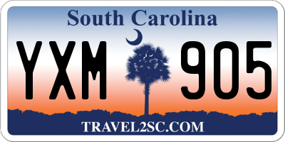 SC license plate YXM905
