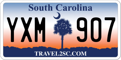 SC license plate YXM907