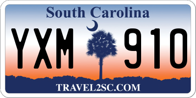 SC license plate YXM910