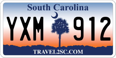 SC license plate YXM912
