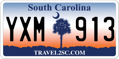 SC license plate YXM913