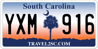 SC license plate YXM916