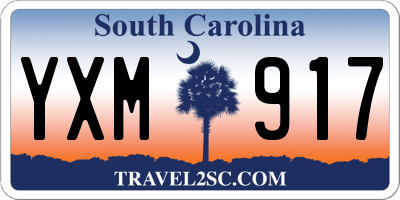 SC license plate YXM917