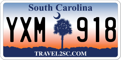 SC license plate YXM918