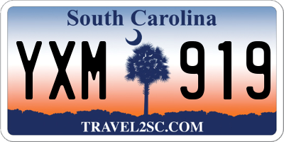SC license plate YXM919