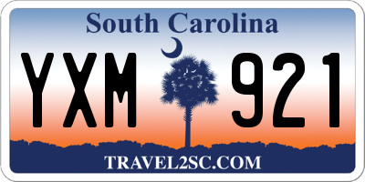 SC license plate YXM921