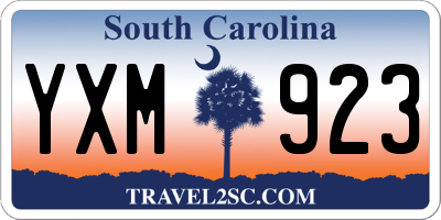 SC license plate YXM923