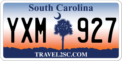 SC license plate YXM927