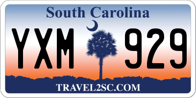 SC license plate YXM929