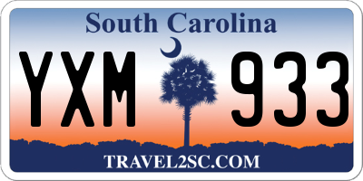 SC license plate YXM933