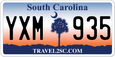 SC license plate YXM935
