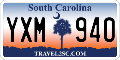 SC license plate YXM940