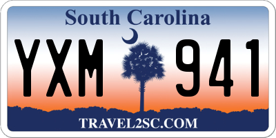 SC license plate YXM941