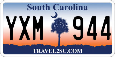 SC license plate YXM944