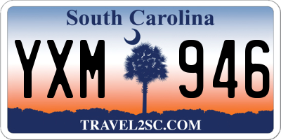 SC license plate YXM946
