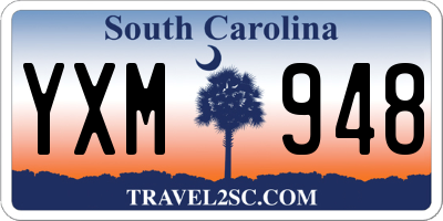 SC license plate YXM948