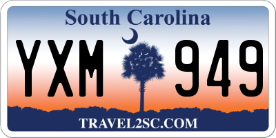 SC license plate YXM949