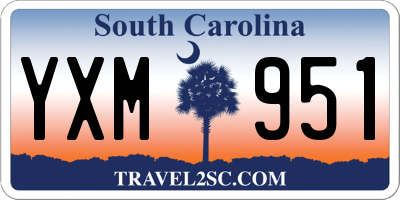 SC license plate YXM951