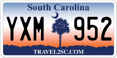 SC license plate YXM952