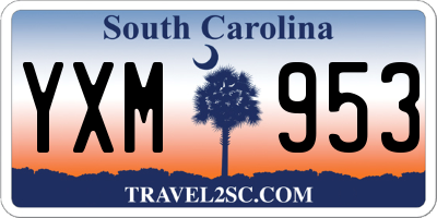 SC license plate YXM953