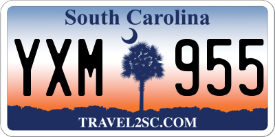 SC license plate YXM955