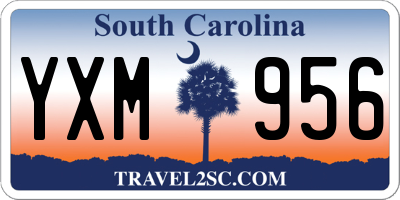 SC license plate YXM956