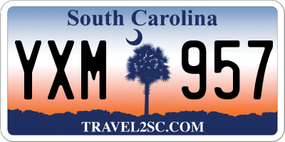 SC license plate YXM957